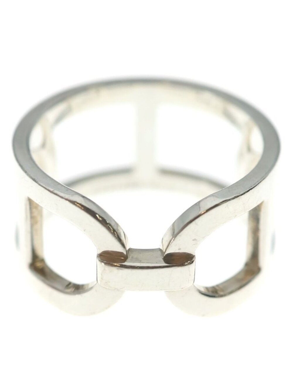 Hermes Chaine D'ancre 56 Ring Silver